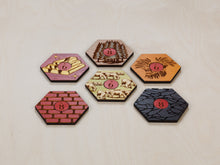 Load image into Gallery viewer, Red 6 & 8 numbers.