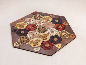 Board for Catan | Hardwood Edition | 3-4 or 3-6 Player