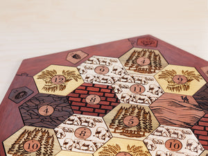 Board for Catan | Hardwood Edition | Seafarers Expansion